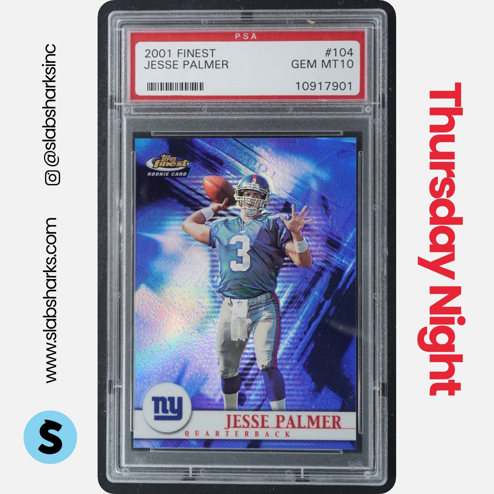 Jesse Palmer Finest #104 Base