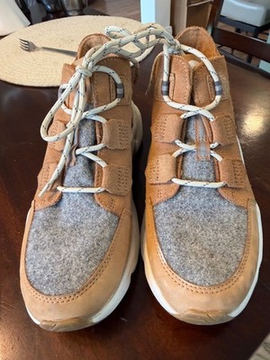 Sorel NL 4398-253 Suede Kinetic Renegade Caribou Tawny Shoes Boots Womens  8