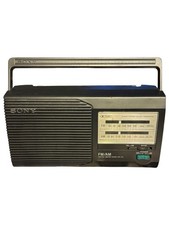 Vintage 1990  s Sony Model ICF-24 Portable FM/AM 2 Band Radio Tested Works Great