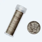 Tube of 50 Mercury Dimes Mixed Years 90% Silver $5 Face Value Roll