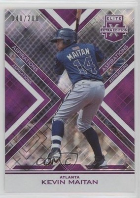 2016 Panini Elite Extra Edition Aspirations Purple 40/200 Kevin Maitan #148 4l3