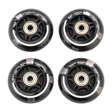 4 Pack 80mm, 82A Inline Skate Wheels with ABEC-7 Bearing, Indoor/Outdoor Inli...