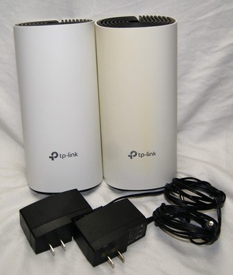 lot of 2 tp link ac1200 whole home mesh wi-fi system deco m4r & deco w2400