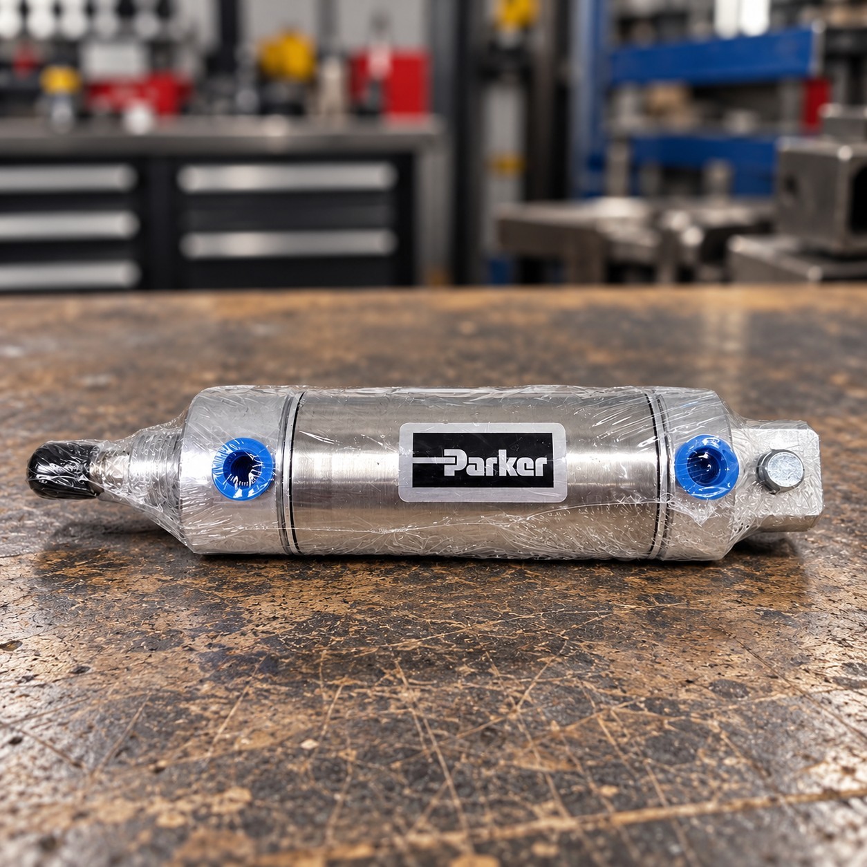Parker 1.50Dpsr02.00 Air Cylinder, 1 1/2 In Bore, 2 In Stroke, Round Body
