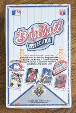 1991 Upper Deck - Factory Sealed Baseball Wax Box - 36 Packs - Plus a Bagwell RC