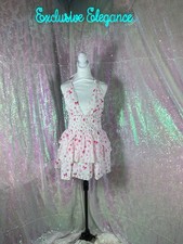 Loveshackfancy Deanna Halter Minidress Bow & Heart Sz Large AUTHENTIC NWT