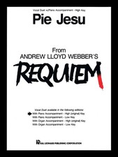 Pie Jesu Requiem for High Key Vocal Duet Piano Sheet Music Andrew Lloyd Webber