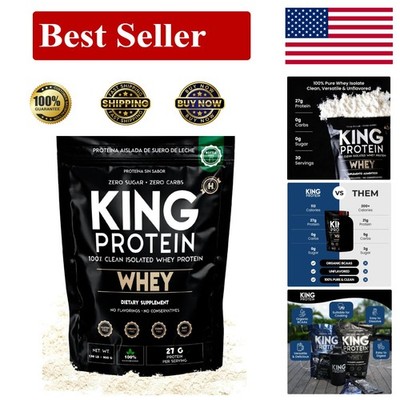 KING Protein Clean Whey Isolate Powder 1.98 Pound (Pack of 1)
