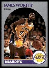 James Worthy 1990-91 Hoops #163 Lakers NBA READ FREE SHIPPING AutographDen