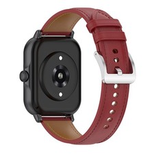 For Galaxy/Honor/Amazfit/Garmin/Ticwatch/Realme Watch Leather Strap Smart Belt