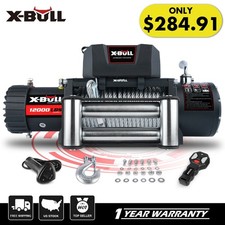 X-bull Electric Winch 12000lbs 12v Steel Cable Truck Trailer Off-road Suv 4wd