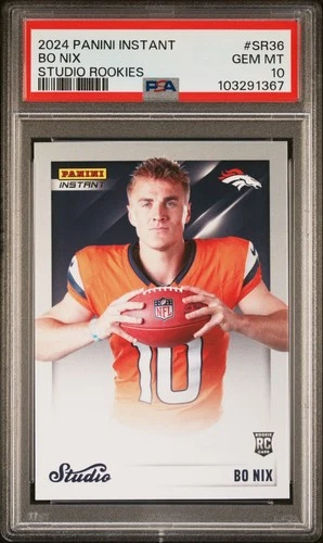 BO NIX 2024 Panini Instant - Studio Rookies #SR36 PSA 10 GEM