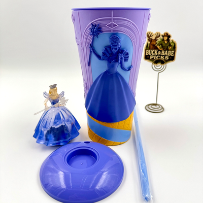 Wicked For Good Glinda or Elphaba Gripper Drink Cups with Topper