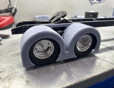 rc tamiya 1/14 2 axle fenders Kenworth T800 W...