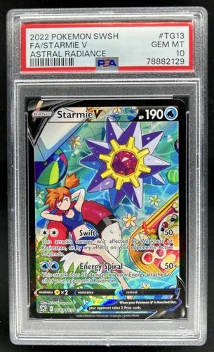 2022 Pokemon SWSH Astral Radiance Starmie V Trainer Gallery #TG13/TG30 PSA 10