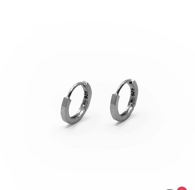 Age of Stones Ember Earrings Sterling Silver 925 Loop Earrings