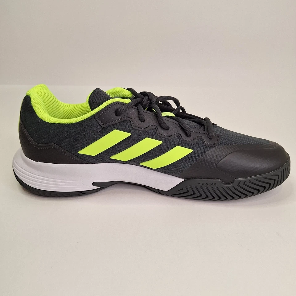 Adidas Gamecourt 2.0 Tenis Hombre 11 Carbono, Lúcido Limón Negro Calzado Foto 4 de 4