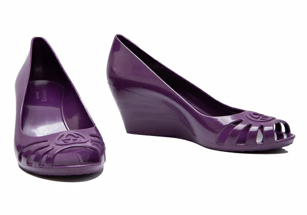 GUCCI Rubber Heel Sandals Purple 23.5 [Ladies] thumbnail 2