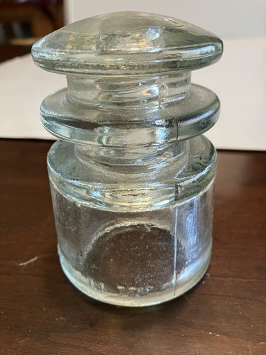 Kerr T S Clear Glass Telephone Insulator Made In USA 14 72 - Picture 1 of 5