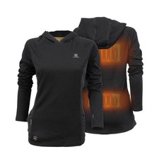 Mobile Warming Merino Heated Baselayer Shirt Womens 7.4V Black Extra Small