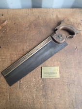 Taylor Brothers Adelaide Works Tenon Saw Brass Back 14" 12 Tpi Woodworking Tools