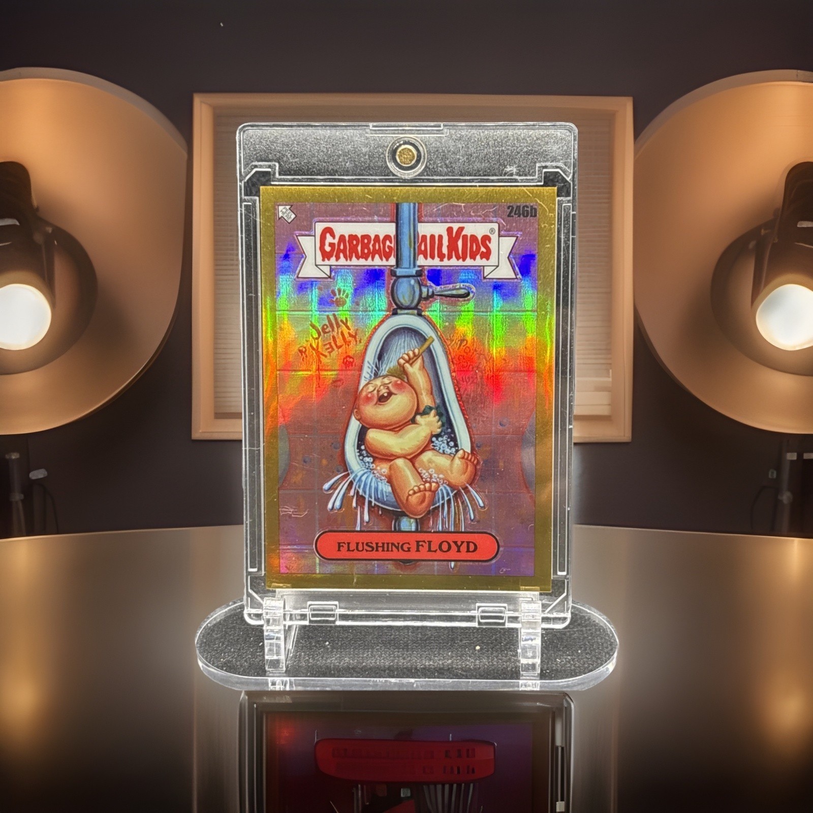 garbage pail kids.  2023.  Chrome.  /50.  Flushing Floyd