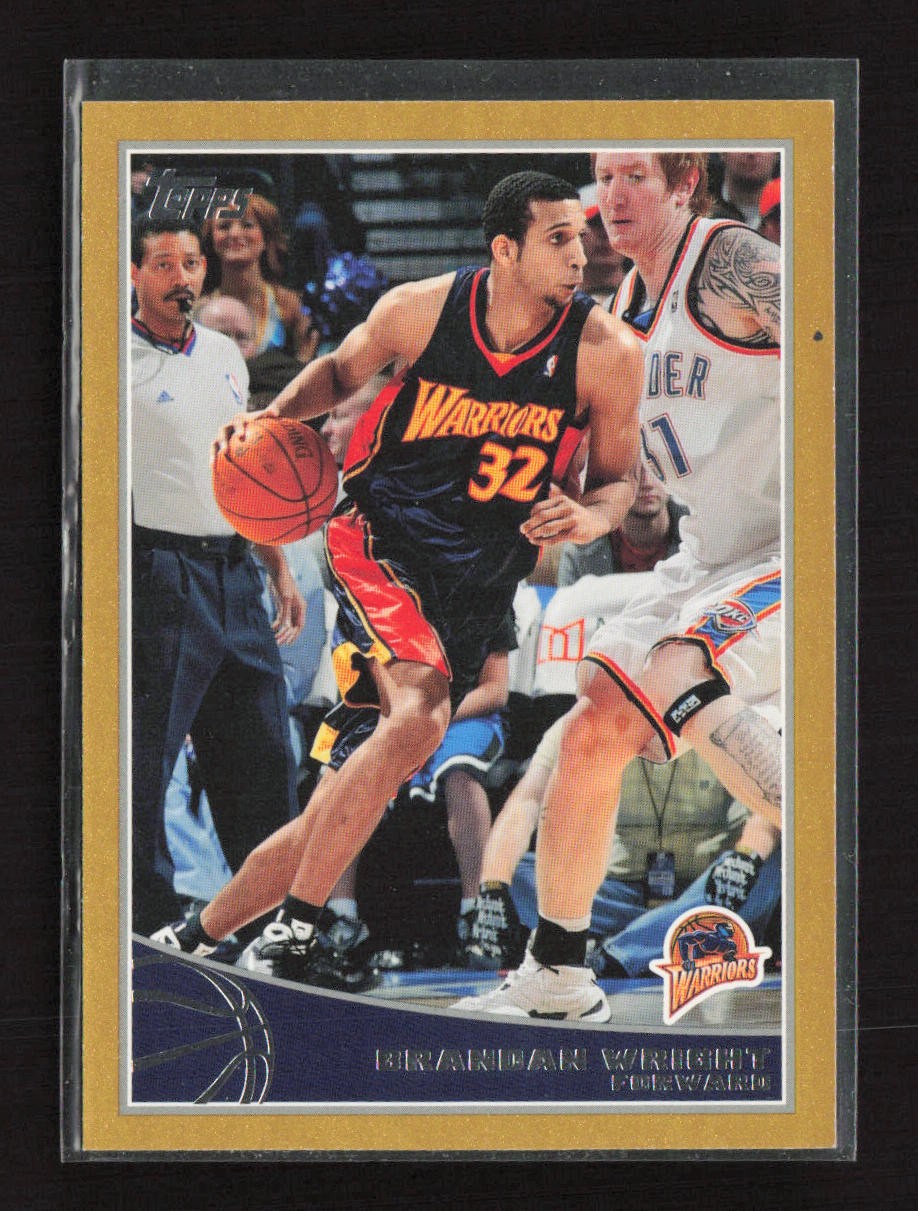 2009-10 Topps Gold #91 Brandan Wright Golden State Warriors