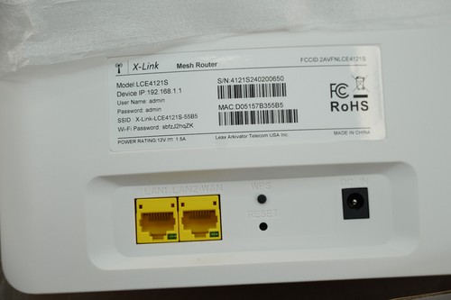 X-LINK MESH ROUTER LCE4121S- WHITE (OPEN) - Afbeelding 3 van 4