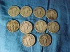 10-US Coins SILVER STANDING  LIBERTY QUARTERS Various Dates Wear