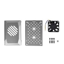 ABS Silver Case for RPI5 Board With Passive Cooling Case PWM Speed Adjustable