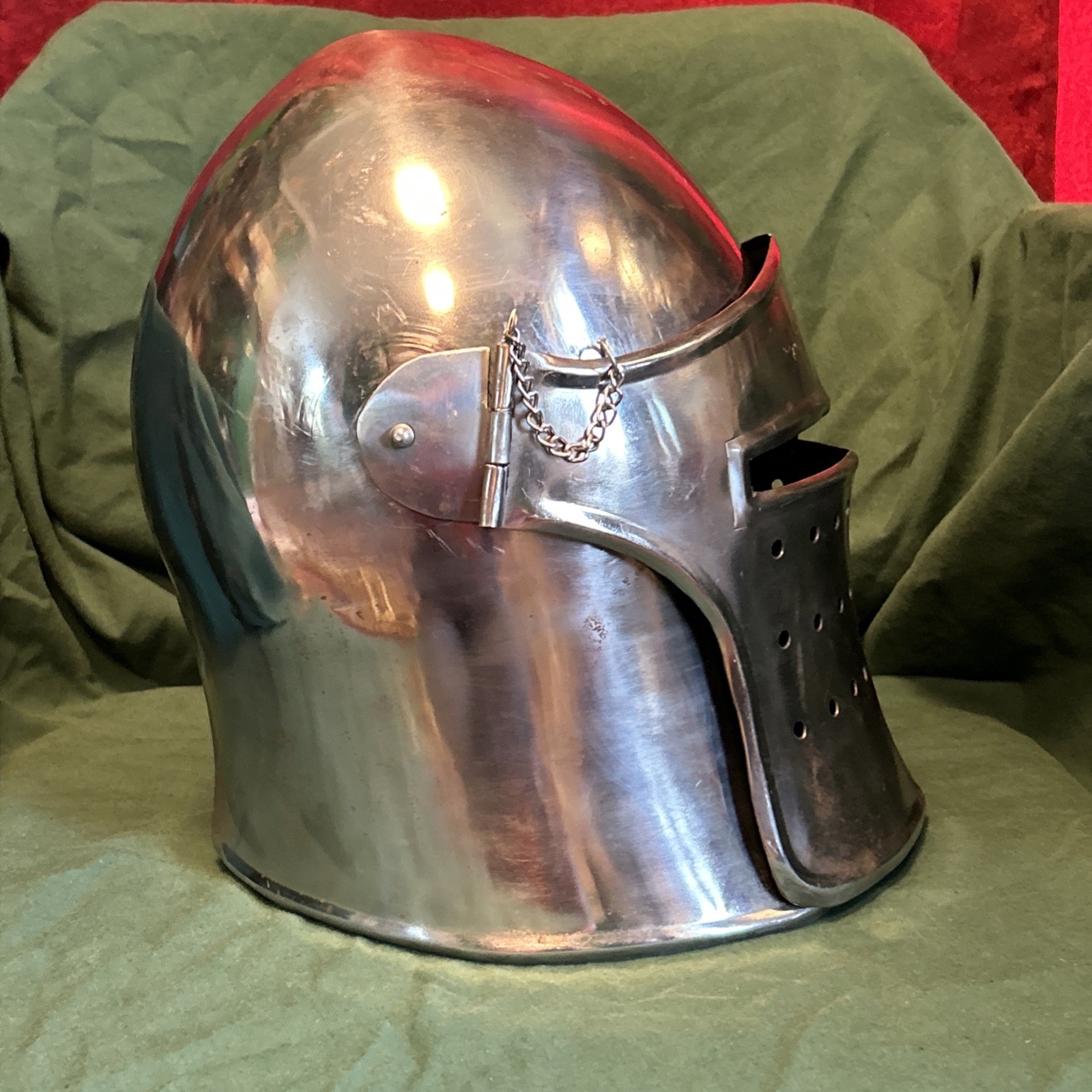 Medieval Knights Helmet Renaissance Costume Good … - image 5