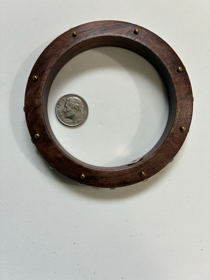 NUEVO SILPADA 'Wildwood' Brazalete Brazalete B3303 Madera Latón Cristal Esterlina NUEVO Foto 3 de 4