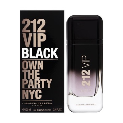 212 VIP Black by Carolina Herrera for Men 3.4 oz EDP Spray Brand New
