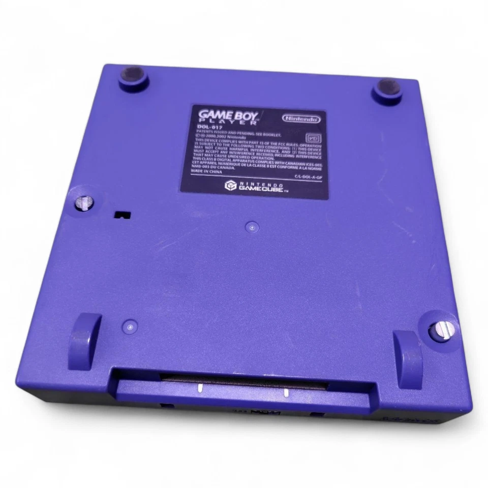 NINTENDO GameCube Gameboy Player Adapter Violet Blue + Start-Up Disc Tested #432 - Image 3 of 4
