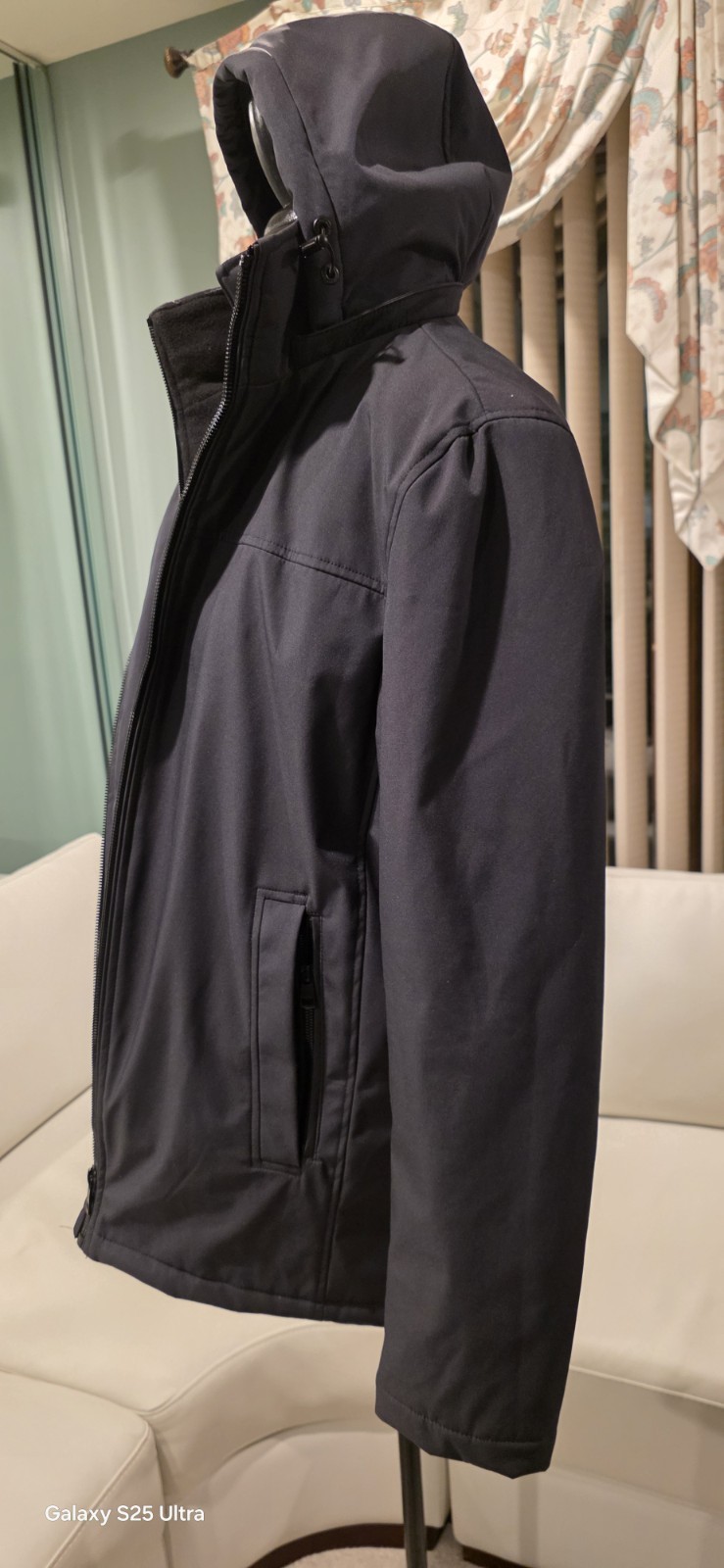 Calvin Klein Men's Black Polar Full-Zip Jacket Sz S image 6