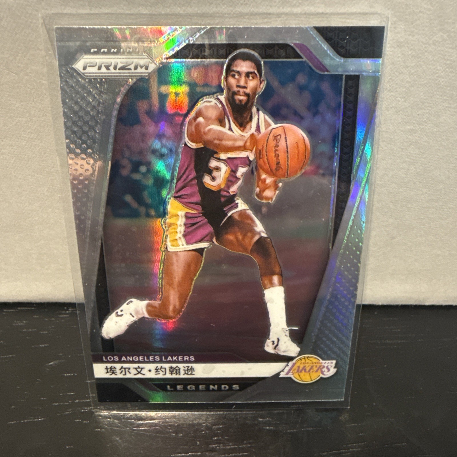 2024-25 Panini Prizm Magic Johnson China Variation Silver #294 SP Lakers