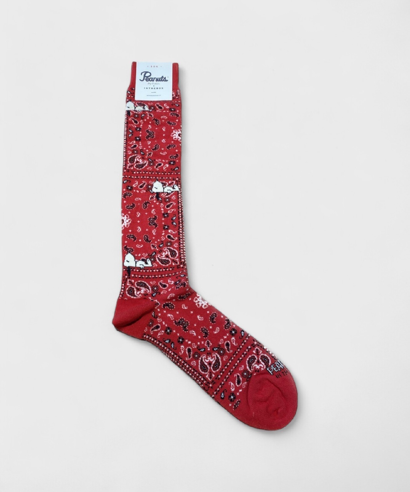 В коробке бандана lange Baumwollsocken Peanuts Snoopy, rot SS230034.10