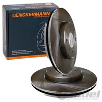 2X Denckermann Bremsscheiben 257,5Mm BelÜFtet Vorne Passend FüR Alfa Romeo Mito
