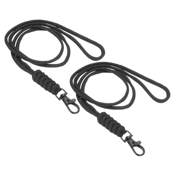 44Cm Halsband Mit Haken, 2 StüCk Langer Halsband SchlüSselband FüR Ausweishalter-image