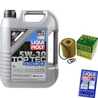 Mann Inspektionspaket 5L Liqui Moly Top Tec 5W-30 FüR BMW 1Er E87 116I 118I