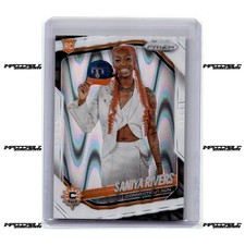 2025 Panini Prizm WNBA - White Seismic #150 Saniya Rivers Rookie SP