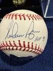 Nolan Ryan Signed Baseball With Gold Glove Fanatics Holder Ryan Hologram “HOF99”