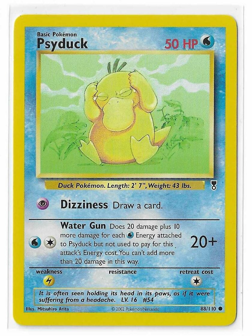 Psyduck 88/110 Legendary Collection Non-Holo WOTC Vintage Pokemon TCG Card NM