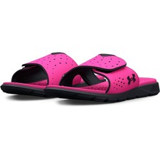 Under Armour 3026027 Women's UA Ignite Pro Slides, Rebel Pink, Size 9