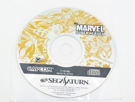 Sega Saturn White HST-3220 NTSC-J Japan Tested w/  MARVEL