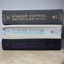 Harry Potter Hard Cover Book Lot Of 3 | Books 4 5 6 Goblet Phoenix Prince 1st Ed