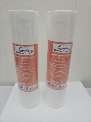 iSpring FP15 5 Micron 10'' x 2.5''   Sediment Filter Cartridges - 2 PACK ( A43)