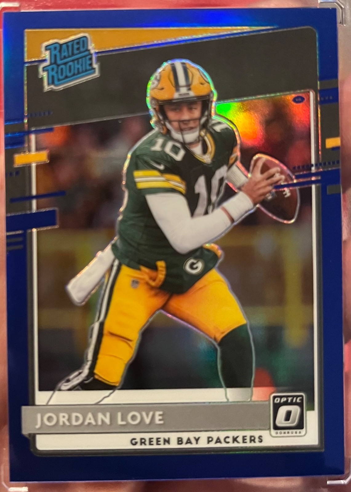 Jordan Love 2020 Panini Donruss Optic Blue Prizm #154 RC /179