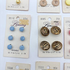 Vintage Lot Of 25 Cards Lansing Buttons Cards Variety Of Colors & Styles — photo 8