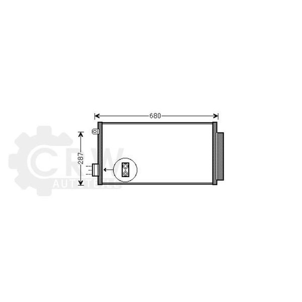 AVA Quality Cooling Kondensator Klimaanlage Mit Trockner FüR Fiat 500L 199_-image